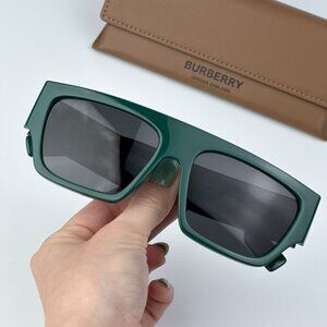 Burberry BE4397U 407187 MICAH BRAND NEW Sunglasses Green Dark Grey Unisex